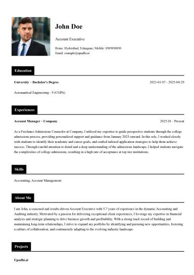 Resume Template 4